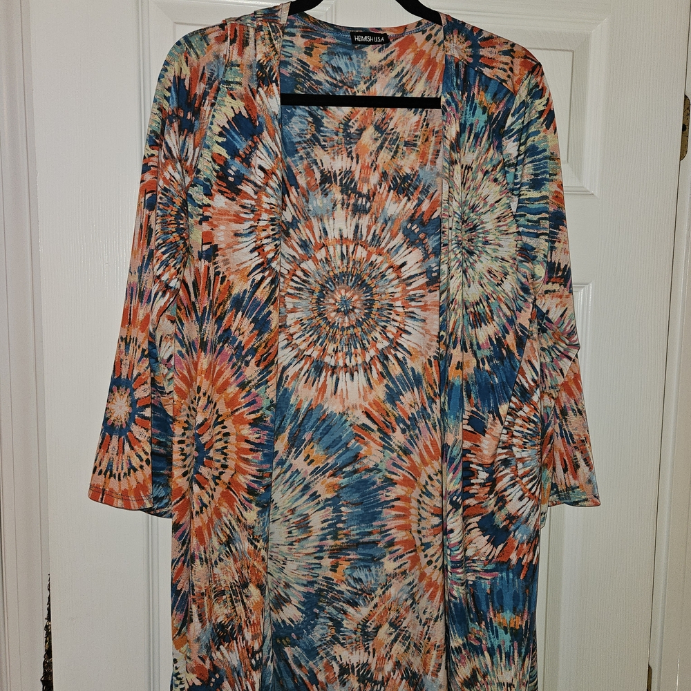 Kaktus Colorful Spiral Pattern Tunic